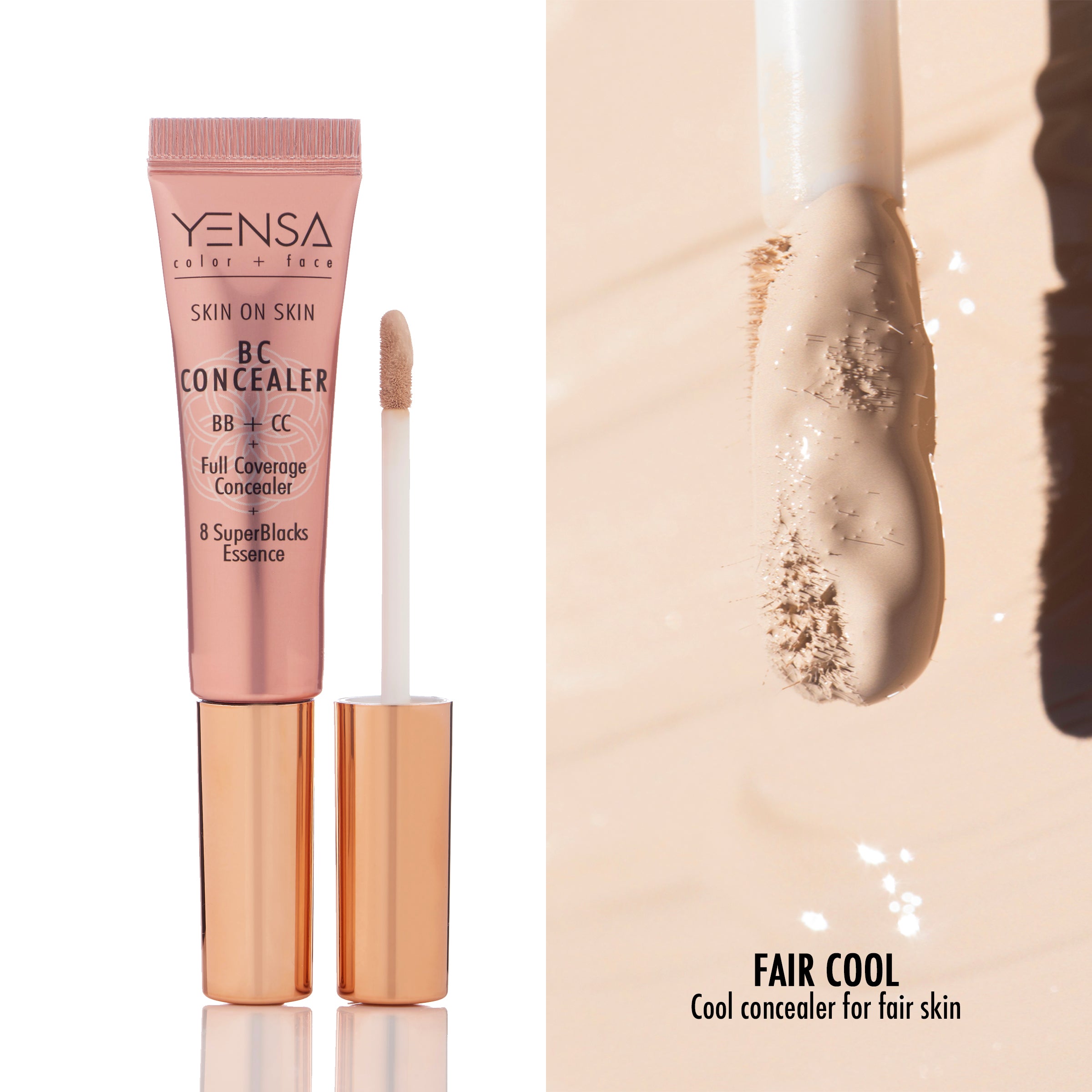 Skin On Skin BB + CC Full Coverage Hyaluronic Serum Concealer